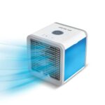 LIVINGTON Arctic Air – Luftkühler mit Verdunstungskühlung – Mobiles Klimagerät mit 3 Stufen & 7 Stimmungslichtern – Mini Klimagerät, Tankvolumen für 8h Kühlung | Das Original aus dem TV  